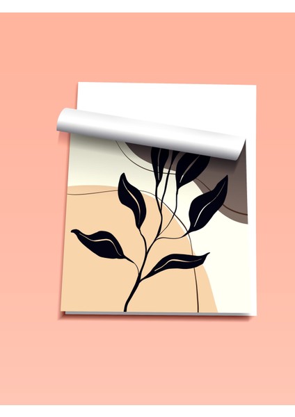 Çerçevesiz Poster, Siyah Yapraklar, Minimal Hat Çizimi Poster No: 107923 fiyatları