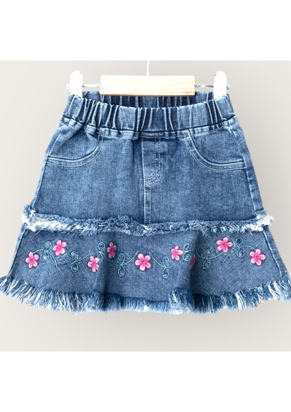 Kot Etek Çocuk Denim Etek