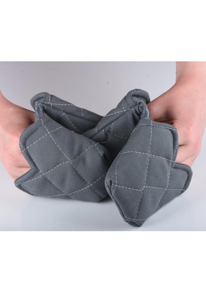 Isı Yalıtımlı Isı Geçirmeyen Kumaş Fırın Tutacağı Tencere Tepsi Tutamaç 2 Adet Silikon Değil (Antrasit) modelleri