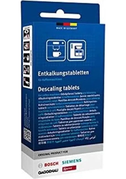 TCZ8002 Entkalkungstabletten 3 Adet (Tüm Tam Otomatik Kahve Makineleri Vero Series ve fiyatları