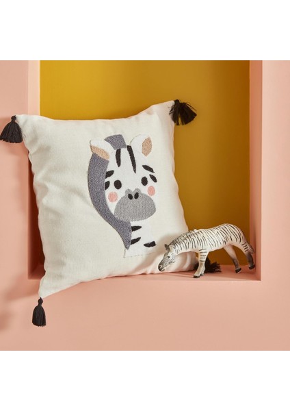 Home Bebek Zebra Nakışlı Kırlent 34X34 cm