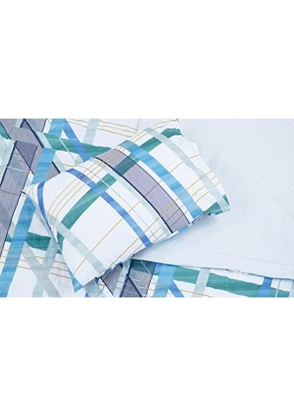 Fisher Ranforce ÇIZGILI%100 Pamuk Complete Set, Mavi, Tek Kişilik (Kapitoneli Nevresim: 180X230 Cm/çarşaf: 180X260 Cm/yastık Kılıfı: 50X70 Cm) fiyatları