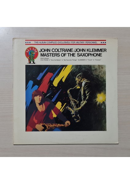 John Coltrane / John Klemmer - Masters Of The Saxophone - 1978 - Dönem Baskı Plak - Longplay - Lp