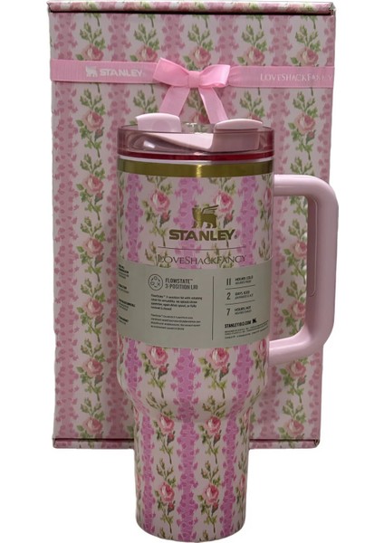 Quencher Pipetli Termos Bardak 1.18 Lt Loveshackfancy