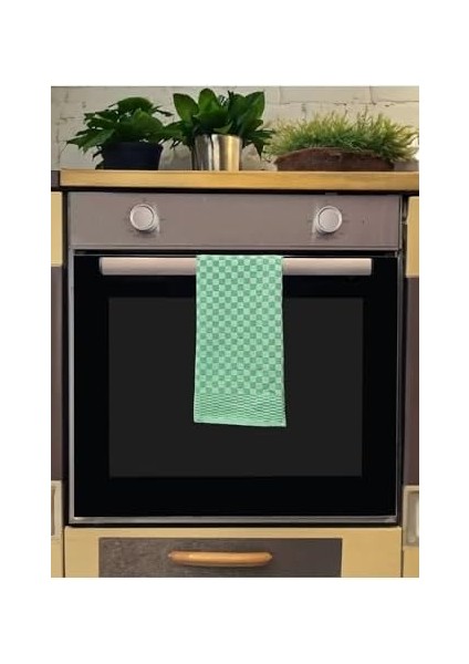 4'lü Yeşil Renkli Dama Desenli Mutfak Peçetesi Kurulama Bezi Mutfak Havlusu 40X60 cm modelleri