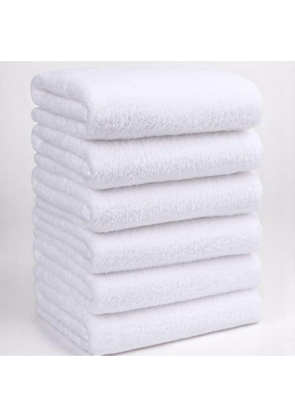 Beyaz Banyo Havlusu - 70X140 Cm, 490 GR,PAMUK, Spa ve Otel Havlusu, Günlük Kullanıma Uygun