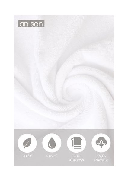 Beyaz Banyo Havlusu - 70X140 Cm, 490 GR,PAMUK, Spa ve Otel Havlusu, Günlük Kullanıma Uygun modelleri