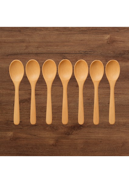 El Yapımı 6'lı Kayın Ağaçtan Şık ve Dayanıklı 13 cm Tahta Kaşık Seti | Doğal Ahşap Yemek Gereçleri modelleri