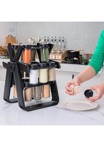 360 Derece Dönen Standlı Baharatlık