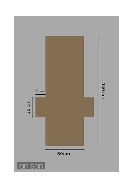 Pamuk Şezlong Havlusu Kahverengi 60X180 cm - Hızlı Kuruyan Plaj ve Havuz Havlusu fiyatları