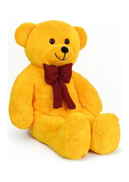Oyuncak 80 cm Dev Pelüş Ayıcık,papyonlu Ayı,sevgiliye Hediye Ayıcık,büyük Boy Ayı (Sarı) fiyatları