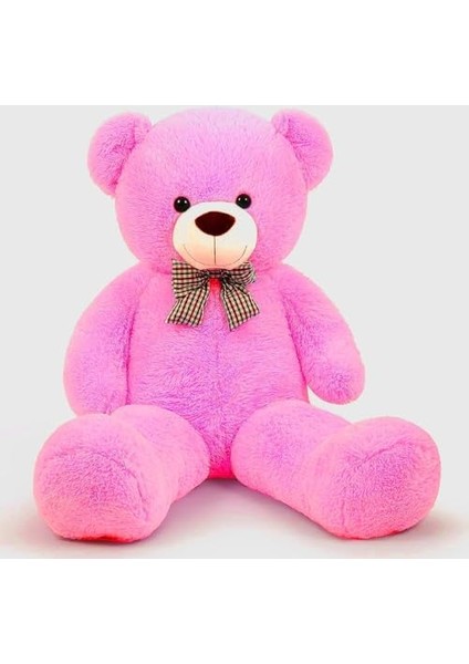 Sevimli Peluş Şaşkın Ayı 80 cm - Sevgiliye Özel Hediye Fuşya