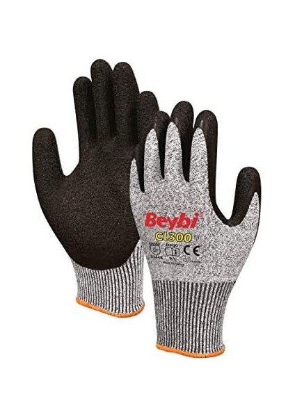 GKMPWXYZ_3D58A3 CL300 Lateks Kaplı Kesilmeye Dirençli Eldiven Çift No 9 fiyatları