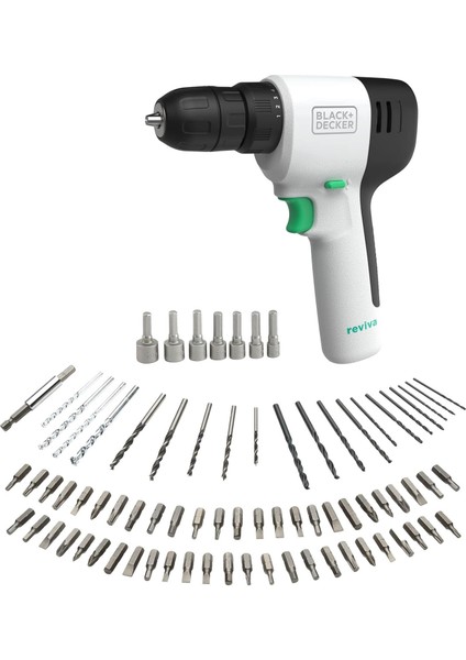 Reviva 12 V Akülü Matkap REVDD12A80 (Sürdürülebilir Matkap%50 Geri Dönüştürülmüş Plasti