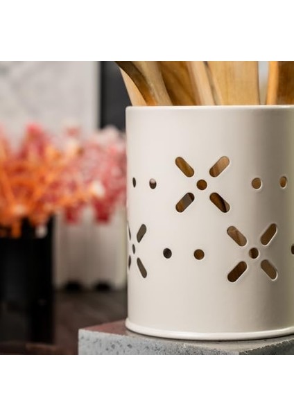 Metal Papatya Çatal-Bıçaklık Metal Mutfak Düzenleyici, Kaşıklık, Tezgahüstü Organizer, Kaşıklık Standı LN1211K fiyatları