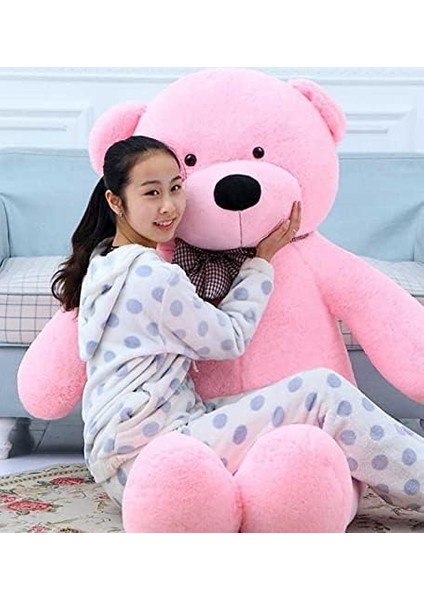 Özel Hediye - 140 cm Papyonlu Peluş Ayıcık. 140CMAYI (Pembe) fiyatları