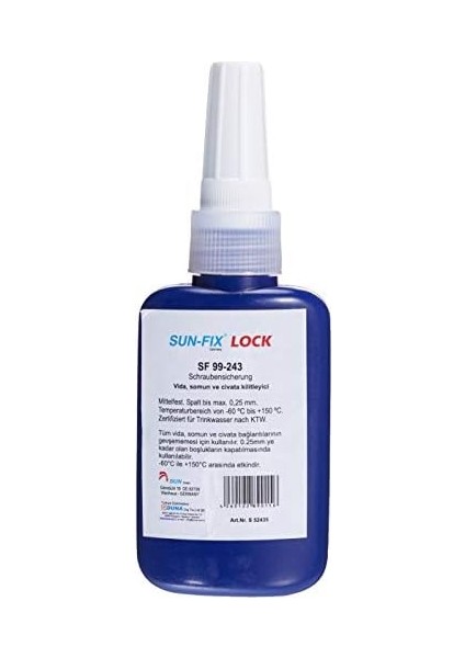 S 52435 Civata Sabitleyici, 50 ml fiyatları