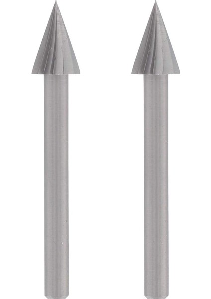 125 Yüksek Devirli Kesici 6,4 Mm, Konik Uçlu, 2'li