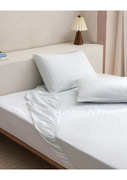 Carlo Çift Kişilik %100 Pamuk Baskılı Ranforce Lastikli Çarşaf Takımı - Mint Yeşili fırsatları