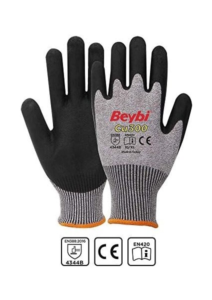 CU300 Poliüretan Kaplı Kesilmeye Dirençli Eldiven (10) fiyatları