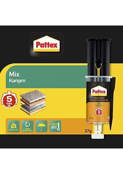 Güçlü Epoksi Yapıştırıcı, Çok Sağlam, Çok Dayanıklı, Hemen Her Malzeme Için Uygun Epoksi Reçine Yapıştırıcı, Modelleme Kili, 1X27G fiyatları