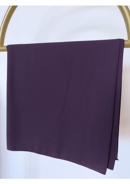 Queen Medine Ipeği Ince Yazlık Eşarp 140*140CM Mürdüm modelleri