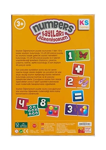 Öğreniyorum Numbers modelleri