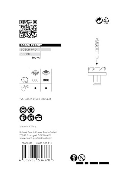 Professional 1x Expert Sheet Metal Delik Açma Testeresi (Paslanmaz Çelik Saclar, Ø 20 Mm, Aksesuar Darbeli Matkap/vidalama) modelleri
