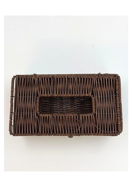 Hasır Görünümlü Plastik Örgülü Peçetelik - Sofra ve Mutfak Için Şık ve Dayanıklı Peçete Saklama Kutusu, Dekoratif ve Pratik Peçetelik, Suya Dayanıklı ve Uzun Ömürlü Tasarım (Tek Gözlü) fiyatları