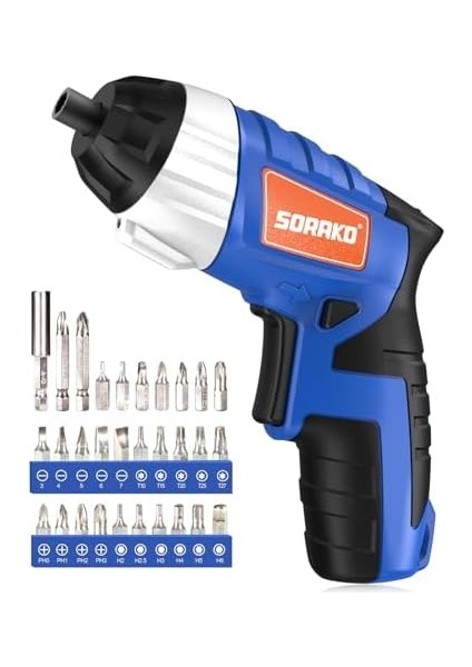 Akülü Tornavida Küçük 6 Nm Maks Tork Akülü Tornavida 1,3 Ah 3,6 V 30 Aksesuar Parçası ile LED Işık ve Arka El Feneri Ev Kullanımı Için Ev Aletleri fiyatları