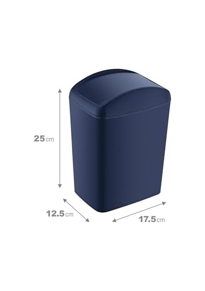 Soft Çöp Kutusu Döner Kapak 5 Lt Lacivert fiyatları