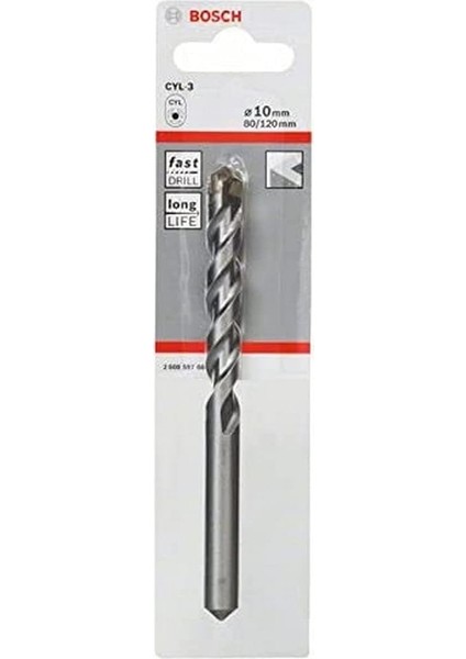 Professional Matkap ve Kırıcı Delici Uçları, Taş ve Beton, Gri, 1 Adet