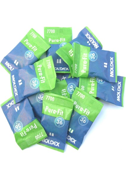 7700 Pura-Fit Yumuşak Köpük-Kulak Tıkacı, Snr: 36 Db 10 Pairs 7700