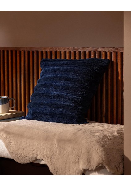 Coco Bourgogne Kırlent Kılıfı - Lacivert - 45X45 cm