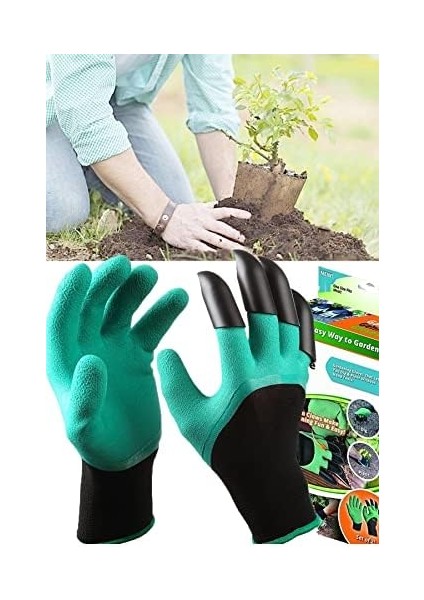 Toprak Kazma Ekme Çapalama Için Korumalı Bahçe Bahçivan Eldiveni modelleri