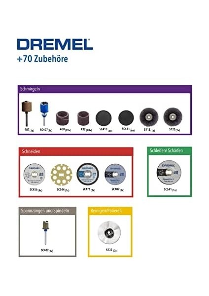 725 Ez Speedclic Aksesuar Seti, 70 Parçalı fiyatları