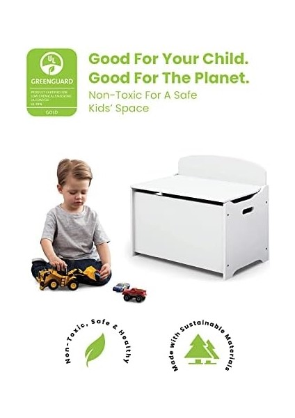 Children Mysize Deluxe Oyuncak Kutusu - Greenguard Gold Sertifikalı, Bianca Beyaz modelleri