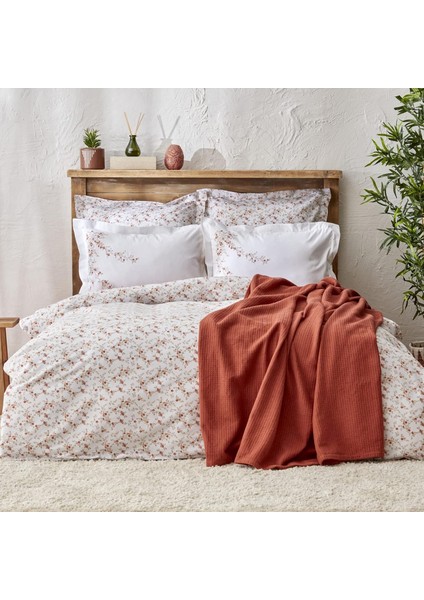 Home Mizu %100 Pamuk Çift Kişilik Pike Hediyeli Nevresim Takımı