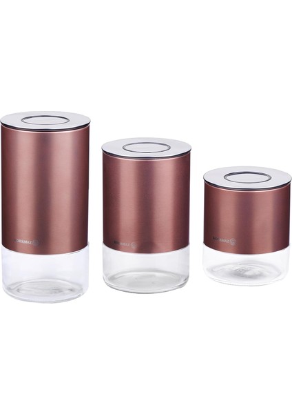 Stora Plus 3lü Rosegold Saklama Seti