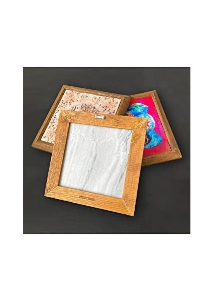 Hayat Ağacı Taş Duvar Tablosu Ahşap Çerçeveli Duvar Dekoru Wall Art 25X25CM W1-108 modelleri