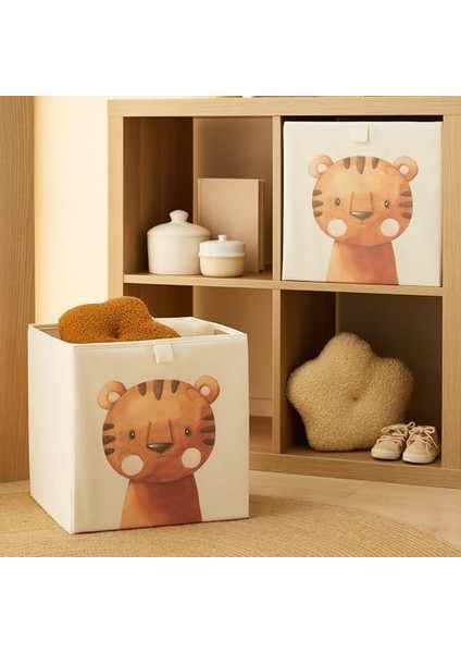 Home Textile 2'li Çocuk Odası Sevimli Kaplan Kutu Set 33 x 30 x 33 cm fiyatları