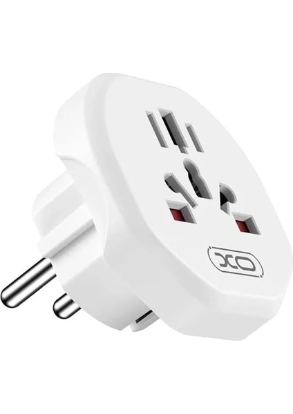 Evrensel Çoklu Seyahat Adaptörü WL23| Eu To (Usa,eu,jan,uk,aus,cn) – 2500W Güç Destekli, Çoklu