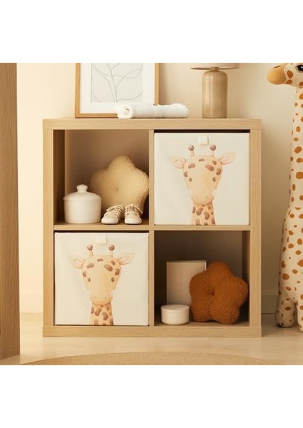 Home Textile 2'li Çocuk Odası Sevimli Zürafa Kutu Set 33 x 30 x 33 cm modelleri
