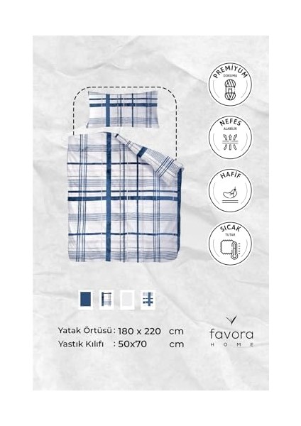 Parça Woolly Tek Kişilik Battaniye Yatak Örtüsü Seti - Mavi fiyatları