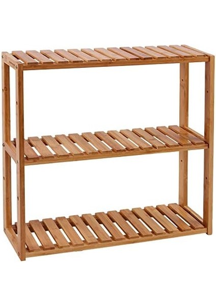 Banyo Rafı, Bambu, Bitki Rafı, Ayarlanabilir 3 Zeminli, Duvara Monte, Oturma Odası, Koridor ve Mutfak Için, Bağımsız, 60X15X54 Cm, Doğal Renkler, BCB13Y fiyatları