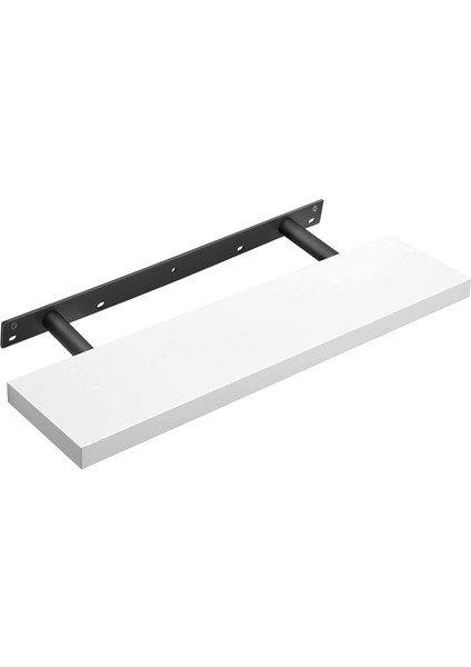 Duvar Rafı, Kitaplar, Resimler, Dekorasyon, Yüzer Raf, 80 x 20 x 3,8 Cm, Ofis Rafı, Mdf, Oturma Odası, Mutfak, Koridor, Yatak Odası, Banyo Için Duvar Panosu, Beyaz LWS28WT