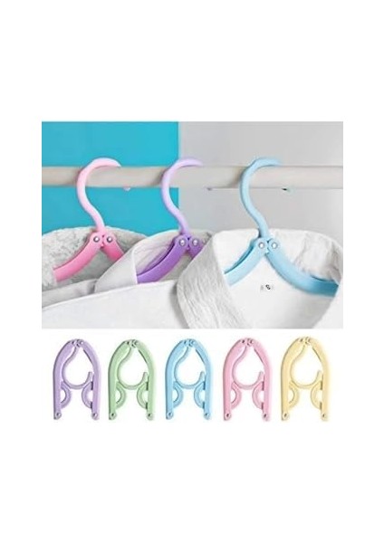 5 Adet Portatif Sihirli Katlanabilir Seyahat Askısı Elbise Askısı modelleri