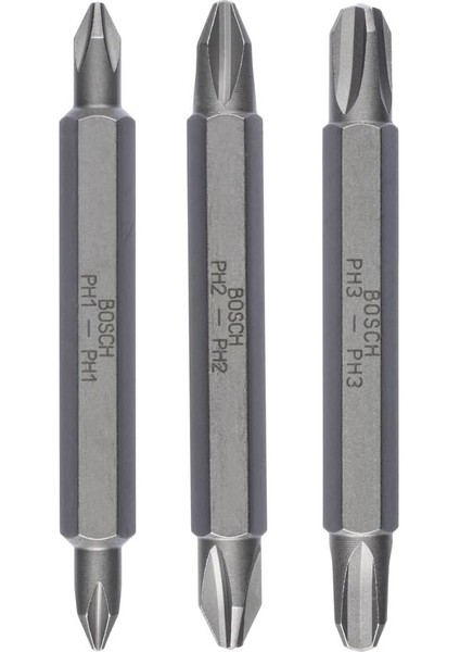 Professional Accessories Vidalama Ucu, Gri, 3 Adet