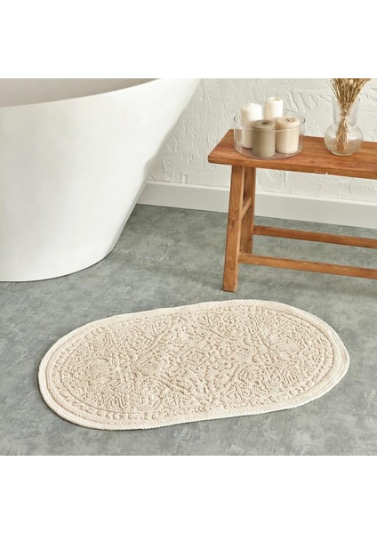 Home Vista Oval Paspas 90X60 cm Ekru