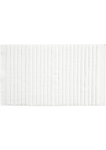Denmark Inu Banyo Paspası, 80 x 50 Cm, Banyo Halısı, %100 Pamuk, Yıkanabilir, Beyaz